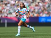 María Sánchez, entrenando “con el enemigo”