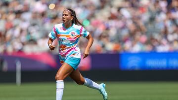 María Sánchez, entrenando “con el enemigo”