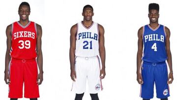 Los Sixers presentan las camisetas para la 2015-16
