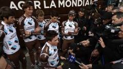 Samuel Dumoulin fue el portavoz del Ag2r en la salida de la Par&iacute;s-Niza.