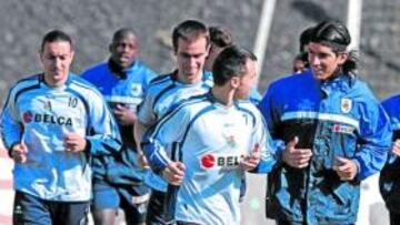 <b>BUEN AMBIENTE. </b>Abreu charla con Gerardo en una sesión.