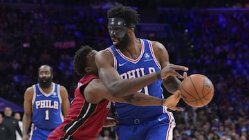 Joel Embiid volvi&oacute; con m&aacute;scara y los Sixers tiraron de orgullo y defensa para dar emoci&oacute;n a la eliminatoria. Danny Green, clave. Butler, muy solo en los Heat.