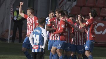 Melendo tras el gol de Djuka.