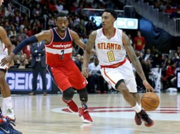 Jeff Teague y John Wall.