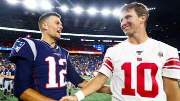 Dos de las tres derrotas en el Super Bowl para Brady y Bill Belichick fueron patrocinadas por los Giants y Eli Manning, ambas con regreso en el &uacute;ltimo cuarto.