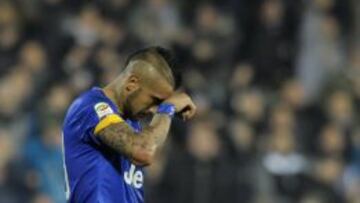 Vidal quedó apesadumbrado tras fallar en la ejecucción de la pena máxima.