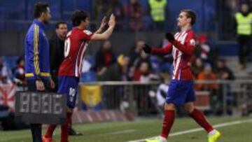 Griezmann fue sustituido por Óliver ante el Villarreal.