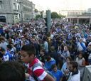 Un millar de aficionados se concentran en defensa del Depor