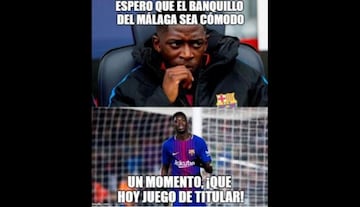 Los mejores memes del Málaga-Barcelona