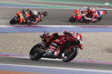 Marc Márquez durante la carrera. 