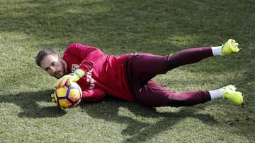 El Atleti entrenó con la vista puesta en el Leverkusen