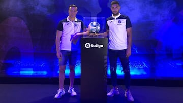 Tar&iacute;n y Marc Navarro, en un acto de LaLiga.