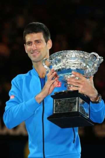 El serbio consiguió en 2015 su quinto titulo en Australia.