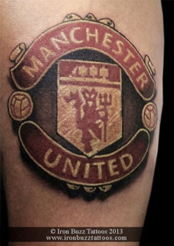 36 tatuajes de escudos de fútbol que te sorprenderán