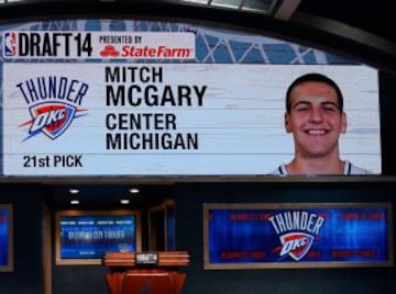 Mitch McGary, elección 21 de los Thunder.