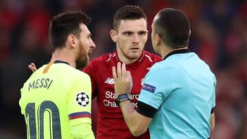 Andy Robertson: “I wish I’d never ruffled Messi’s hair”