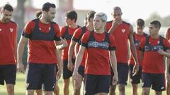 Nasri, con Rami, durante su estancia en el Sevilla.