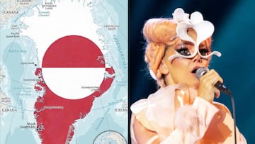 The Icelandic singer has encouraged the people of Greenland to "declare their independence" from Denmark.