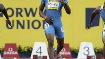 <B>EL MÁS RÁPIDO.</B> Asafa Powell tiene las tres mejores marcas del año en 100 metros.