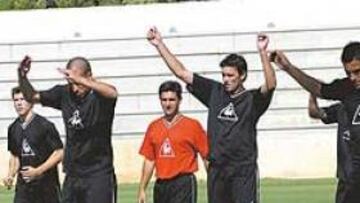 <b>VUELTA AL TRABAJO</B>. La plantilla inició la pretemporada con doble sesión de entrenamiento.