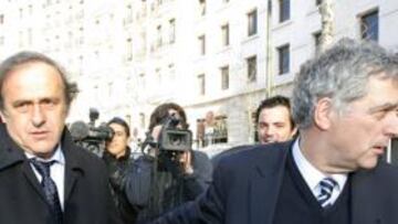 <b>PLATINI, VILLAR... Y FLORENTINO. </b>El madridista se fue a las 15:00h.