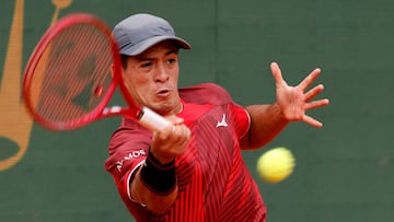 Sebastián Báez, contra Stan Wawrinka en Montecarlo.