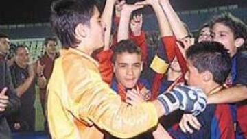 <b>PRIMER TÍTULO CULÉ. </b>El Barcelona logró la edición pasada en Maspalomas su primera y única minichampions, tras ganar en la final al Inter italiano.