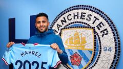 El jugador del Manchester City Riyad Mahrez ha firmado una renovación de su contrato hasta 2025.