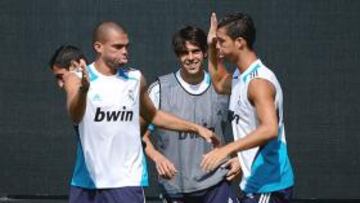 <b>ESTRENO. </b>Cristiano y Pepe jugarán el primer partido de la temporada.