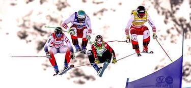 La batalla cotidiana por seguir en pie del skicross