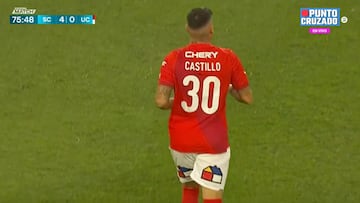 Nicolás Castillo redebutó con la UC: así fue su retorno al fútbol después de dos años