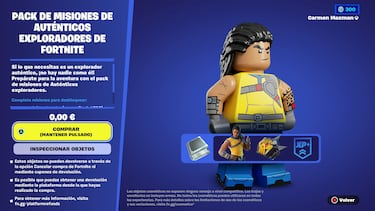 Cómo conseguir gratis la nueva skin Tai Explorador completando sus Misiones de LEGO Fortnite