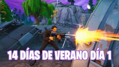 Fortnite 14 días de verano día 1: ametralladora ligera y Chapuzón