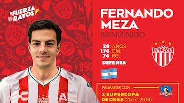 Necaxa anuncia el regreso del argentino Fernando Meza