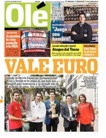 Portadas de la prensa deportiva