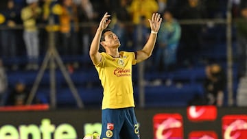 Ramon Juarez of America during the Quarter-Final second leg match between Pachuca and America as part of the Liga BBVA MX, Torneo Clausura 2025 at Ciudad de los Deportes Stadium on May 10, 2025 in Mexico City, Mexico.