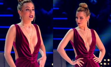 Edurne dej車 sin habla con su vestido en Got Talent