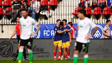 Andorra 6 - Racing 2: resumen, goles y resultado del partido de LaLiga Hypermotion