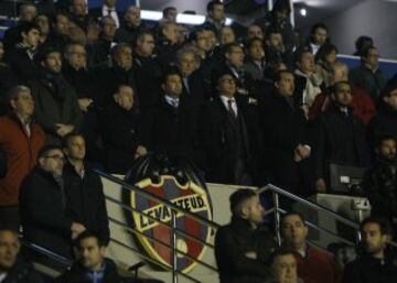 Los presidentes Quique Pina y Quico Catalán en el palco.