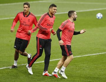 Varane, Casemiro y Carvajal 