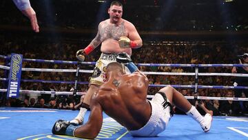 Andy Ruiz Jr env&iacute;a a la lona a Anthony Joshua.