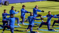 El entrenamiento del Atl&eacute;tico de Madrid