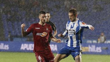 Fede Cartabia, en un partido con el Deportivo.