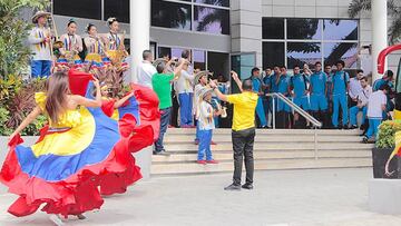 Con más ilusión que nunca despiden a Colombia en Barranquilla