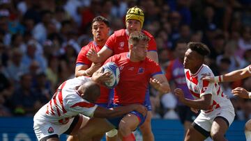 Rugby Union - Rugby World Cup 2023 - Pool D - Japan v Chile - Stadium Municipal de Toulouse, Toulouse, France - September 10, 2023 Chile's Jose Ignacio Larenas in action REUTERS/Gonzalo Fuentes