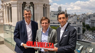 Guill¨¦n, Almeida y Pallete, presentan la contrarreloj final de La Vuelta 2024.