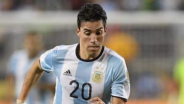 Gaitán, durante un partido de la Copa América.