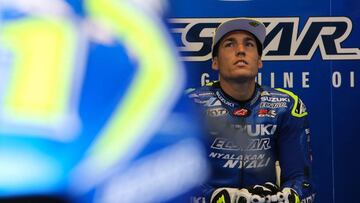 Aleix Espargar¨®, en un GP con Suzuki.