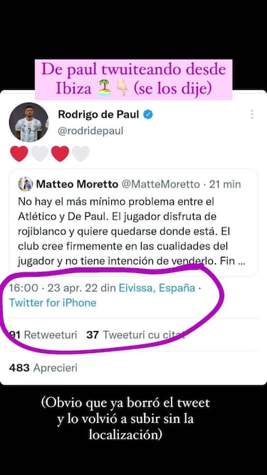 Las pistas que confirman la relación de De Paul y Tini Stoessel