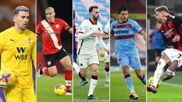 Guaita, Oriol Romeu, Mayoral, Fornals y Samu Castillejo.